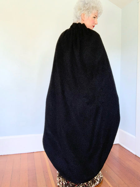 Documented Couture A/W 1964 “Yves Saint Laurent” Mohair Cocoon Cape