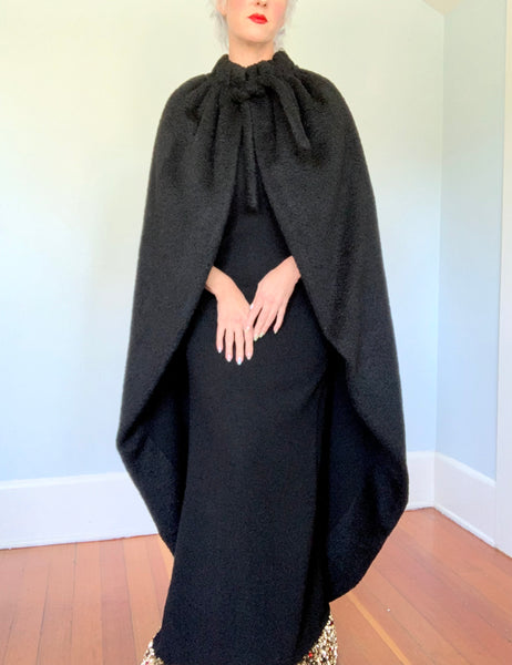 Documented Couture A/W 1964 “Yves Saint Laurent” Mohair Cocoon Cape