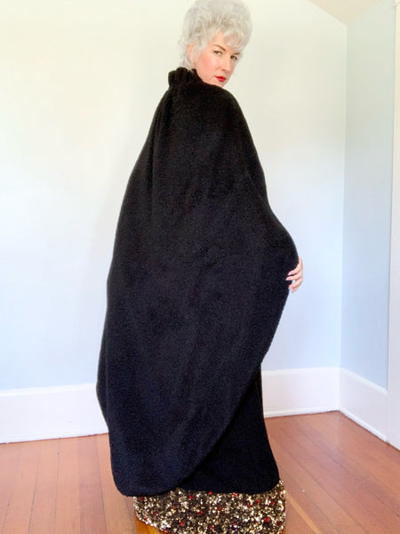 Documented Couture A/W 1964 “Yves Saint Laurent” Mohair Cocoon Cape