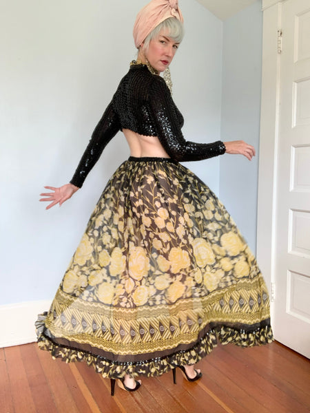 1960s Custom Made Las Vegas Showgirl Gown