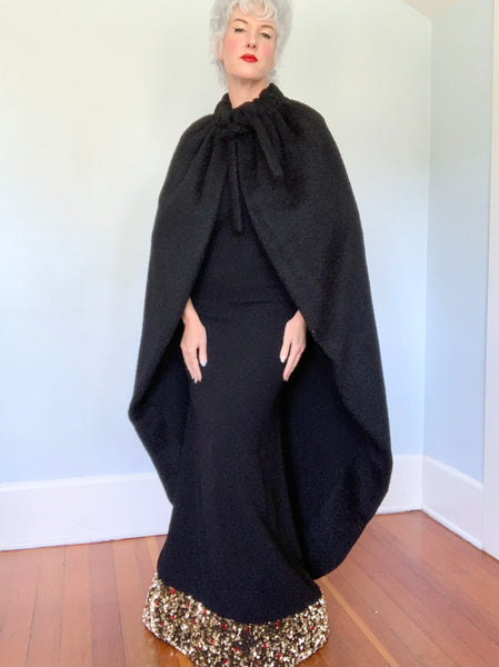 Documented Couture A/W 1964 “Yves Saint Laurent” Mohair Cocoon Cape