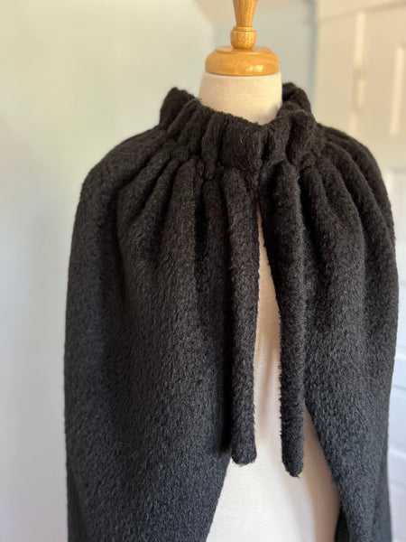 Documented Couture A/W 1964 “Yves Saint Laurent” Mohair Cocoon Cape