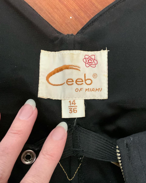 Rare 1950s "Ceeb of Miami" Musical Rock n' Roll Jumpsuit