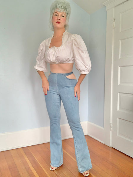 Risqué 1990s Stretch Bellbottom Jeans