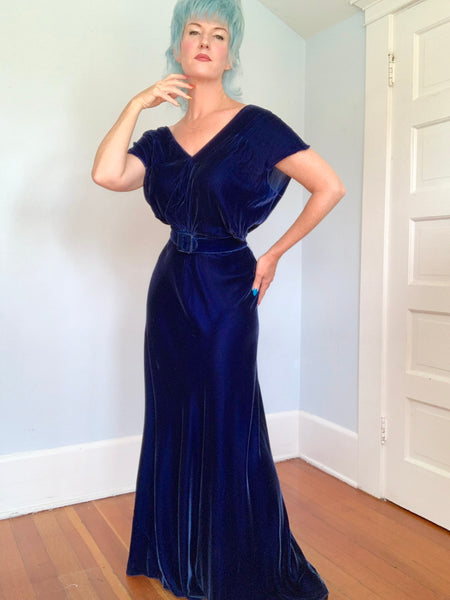 1930s Silk Velvet 3 Piece Set