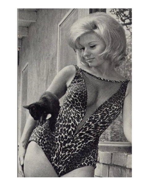 Late 1950s “ParForm” Leopard Print Scandal Swimsuit