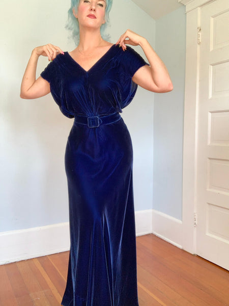 1930s Silk Velvet 3 Piece Set