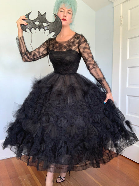Designer “Marchesa” Ruched Tulle Party Dress