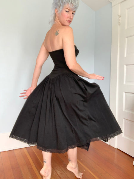 1980s “Betsey Johnson” Punk Label Bustier Dress