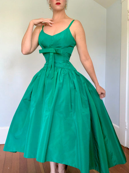 1950s Designer “Ursula” Silk Party Gown