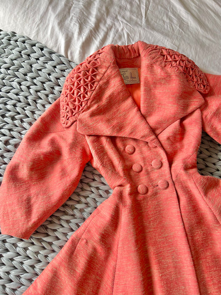 1950s “Lilli Ann” Imported Silk Mohair Princess Coat