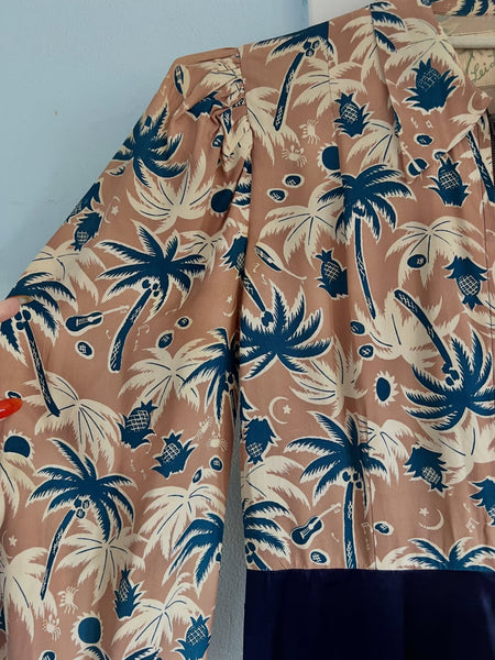 Rare 1930s Hawaiian Maxi Gown by “Lei Lani”
