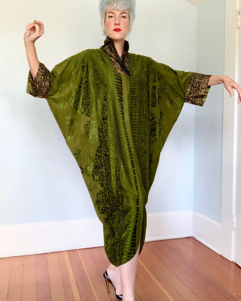 1960s “Henri Bendel New York” Glamour Cocoon Caftan