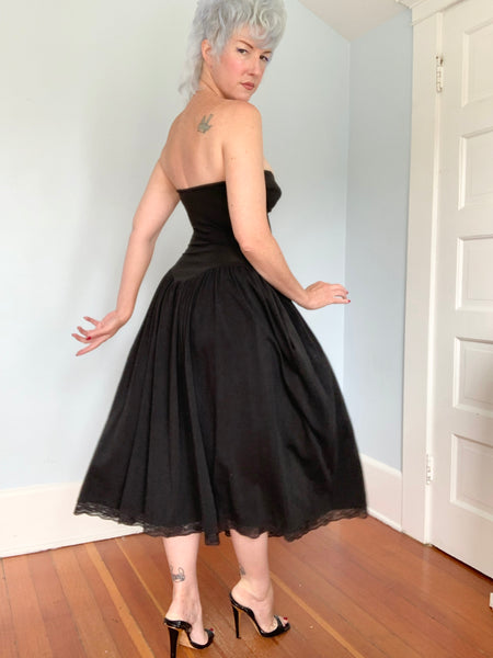 1980s “Betsey Johnson” Punk Label Bustier Dress