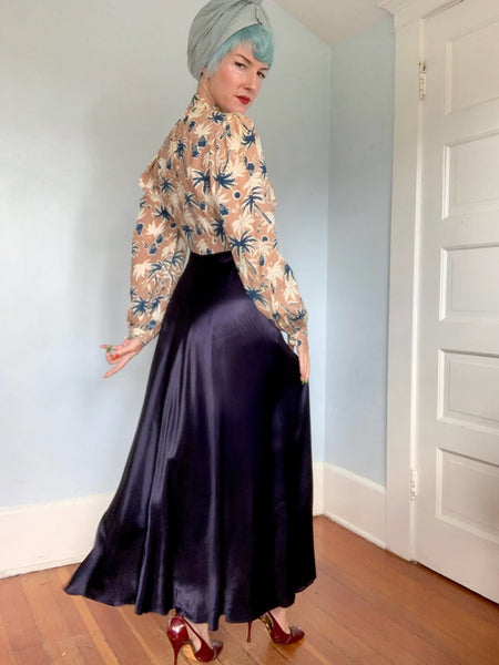 Rare 1930s Hawaiian Maxi Gown by “Lei Lani”