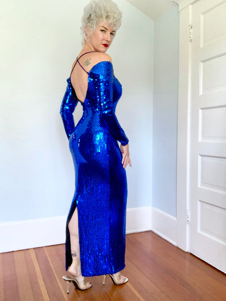 1980s Sequin Gown by “Climax”