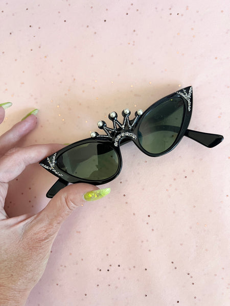 1950s Handmade in France Queen Cateye Sunglasses