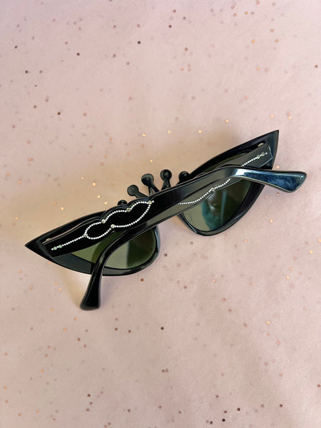 1950s Handmade in France Queen Cateye Sunglasses
