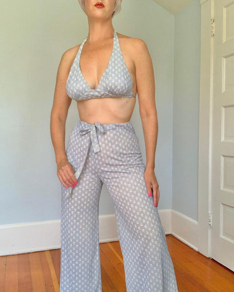 1970s Nylon Jersey 2 Piece Set