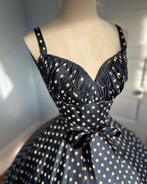 1950s “Oleg Cassini” Silk Party Dress w/ Belt