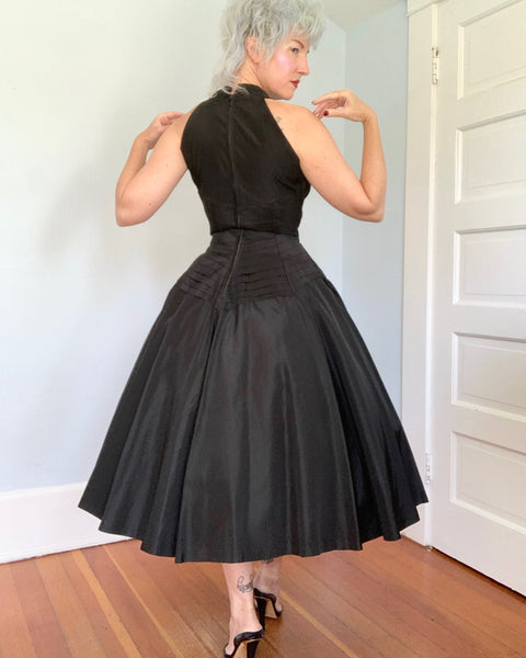 1950s “Suzy Perette” Matte Satin Party Dress