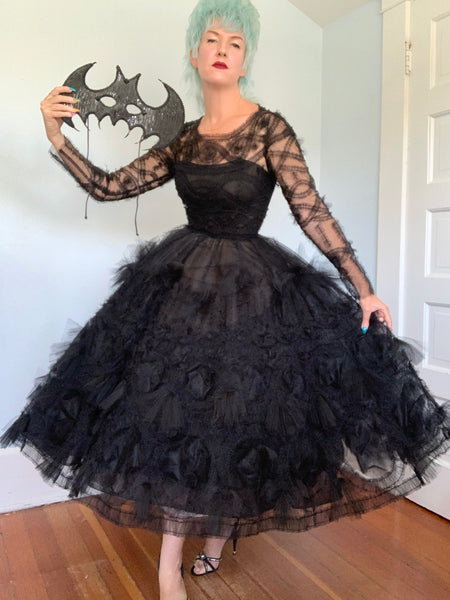 Designer “Marchesa” Ruched Tulle Party Dress