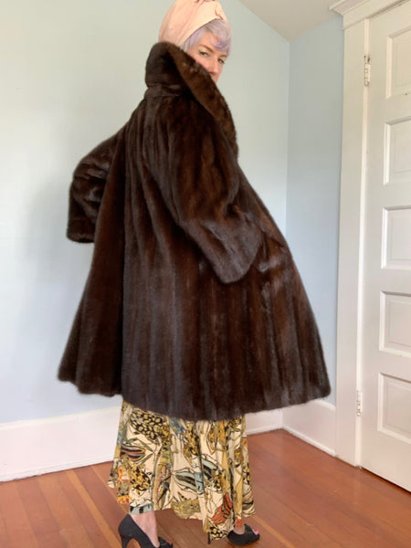 1940s Russian Sable Fur Swing Coat