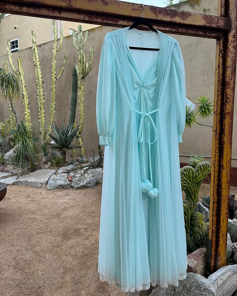 1960s “Lucie Ann” 2 Piece Peignoir Set