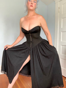 1980s “Betsey Johnson” Punk Label Bustier Dress