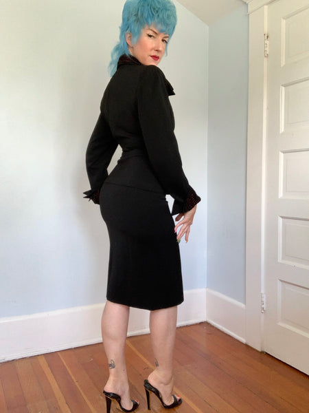 Rare 1950s “Original Lilli Ann of San Francisco” Wicked Cocktail Suit
