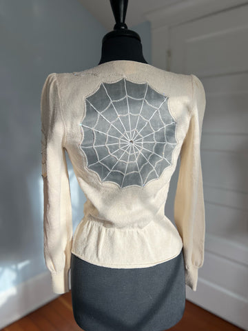 1970s “Lillie Rubin” Spiderweb Sweater