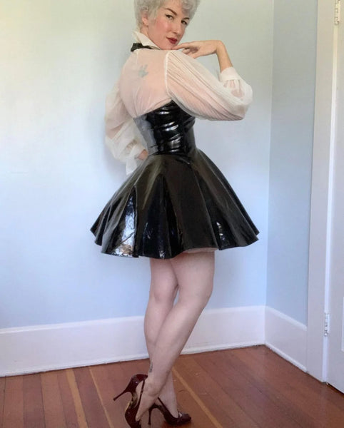 1990s Vinyl Mini Dress