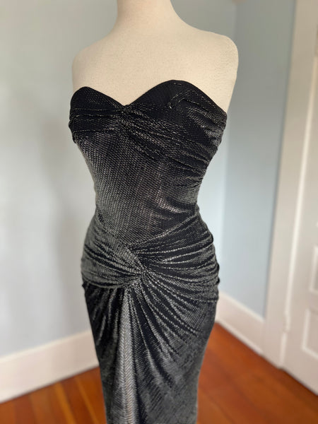 Early 1950s “Emma Domb of California” Lurex Cocktail Dress