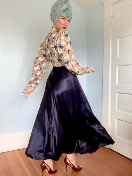 Rare 1930s Hawaiian Maxi Gown by “Lei Lani”