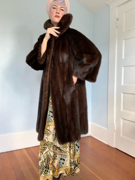 1940s Russian Sable Fur Swing Coat
