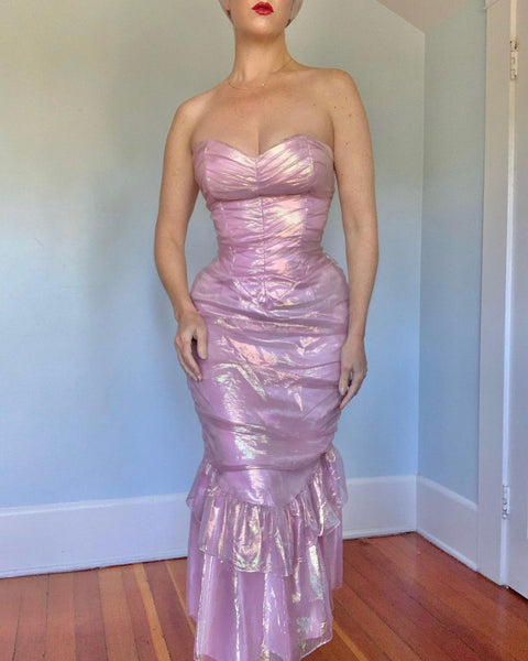1980s Iridescent Mermaid Dress