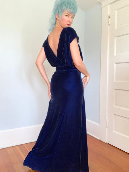 1930s Silk Velvet 3 Piece Set