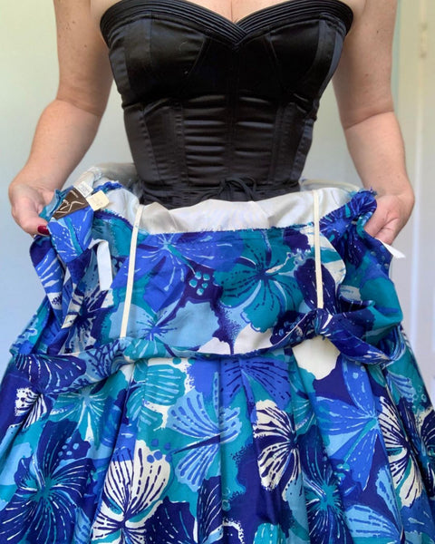 1950s Silk “Alfred Shaheen” Party Dress