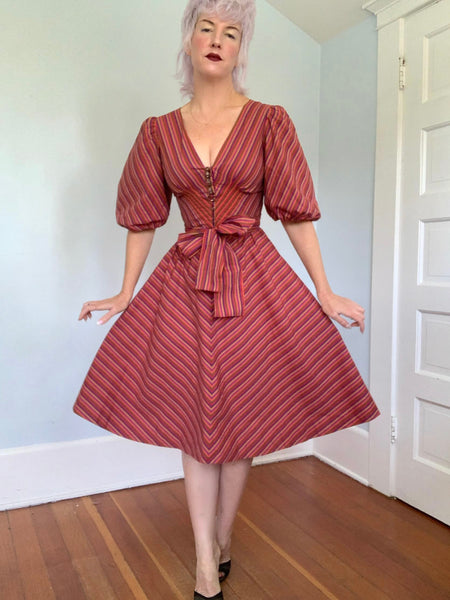 1970s “Victor Costa” Cotton Claire McCardell Inspired Sundress