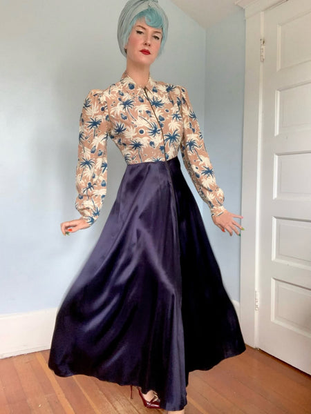 Rare 1930s Hawaiian Maxi Gown by “Lei Lani”