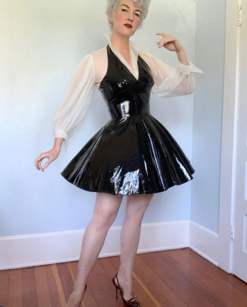 1990s Vinyl Mini Dress