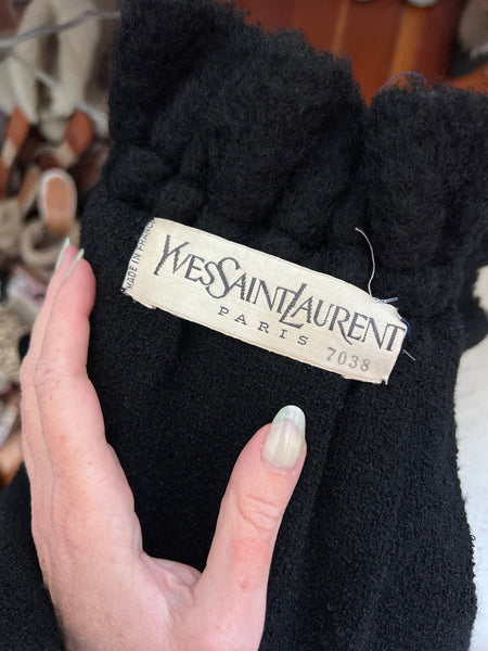 Documented Couture A/W 1964 “Yves Saint Laurent” Mohair Cocoon Cape
