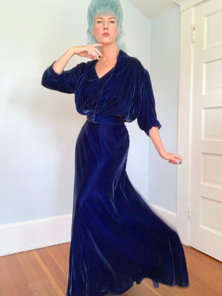 1930s Silk Velvet 3 Piece Set