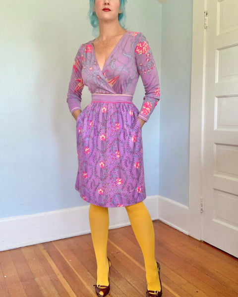 1960s Designer “Emilio Pucci” Silk Jersey Cocktail Dress