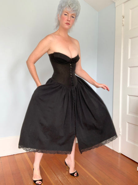 1980s “Betsey Johnson” Punk Label Bustier Dress