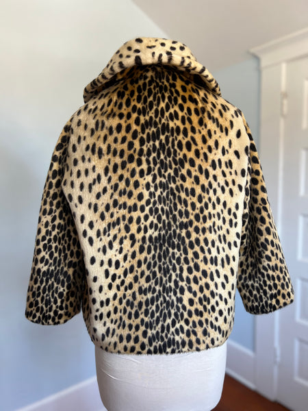 1950s Faux Cheetah Jacket