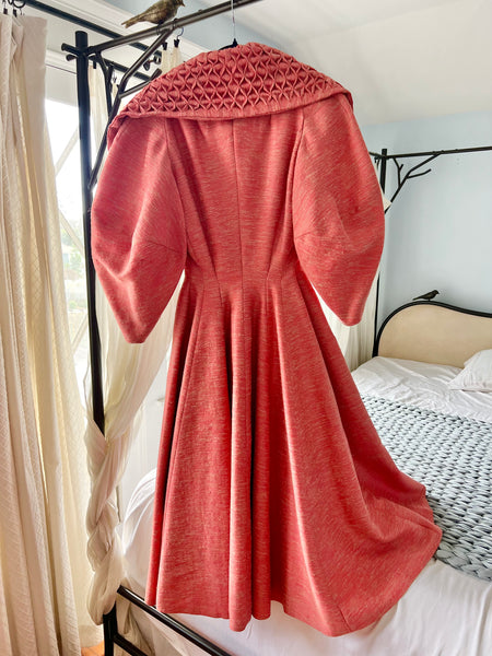 1950s “Lilli Ann” Imported Silk Mohair Princess Coat
