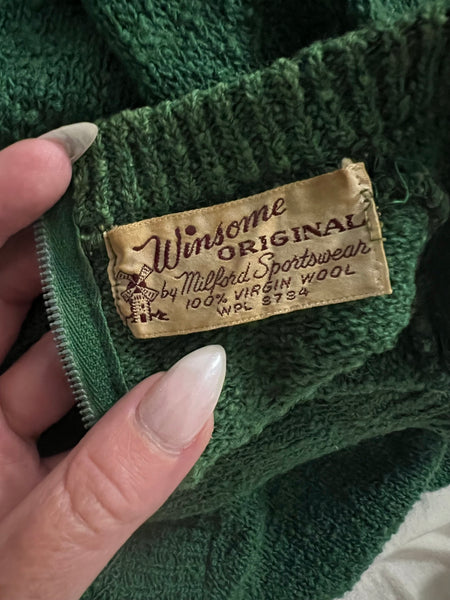 1940s 3 Piece Virgin Wool Knit Set