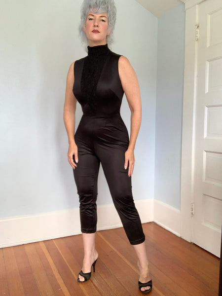 1960s Bad Girl Catsuit & Matching Lace Bolero