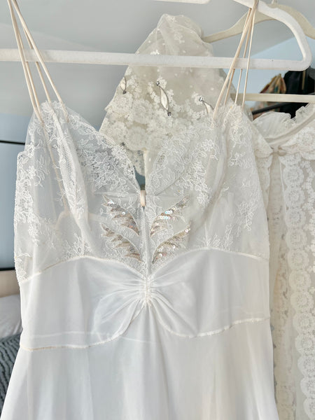 Late 1940s “Lucie Ann of Beverly Hills” for “Neiman Marcus” Bridal Peignoir Set